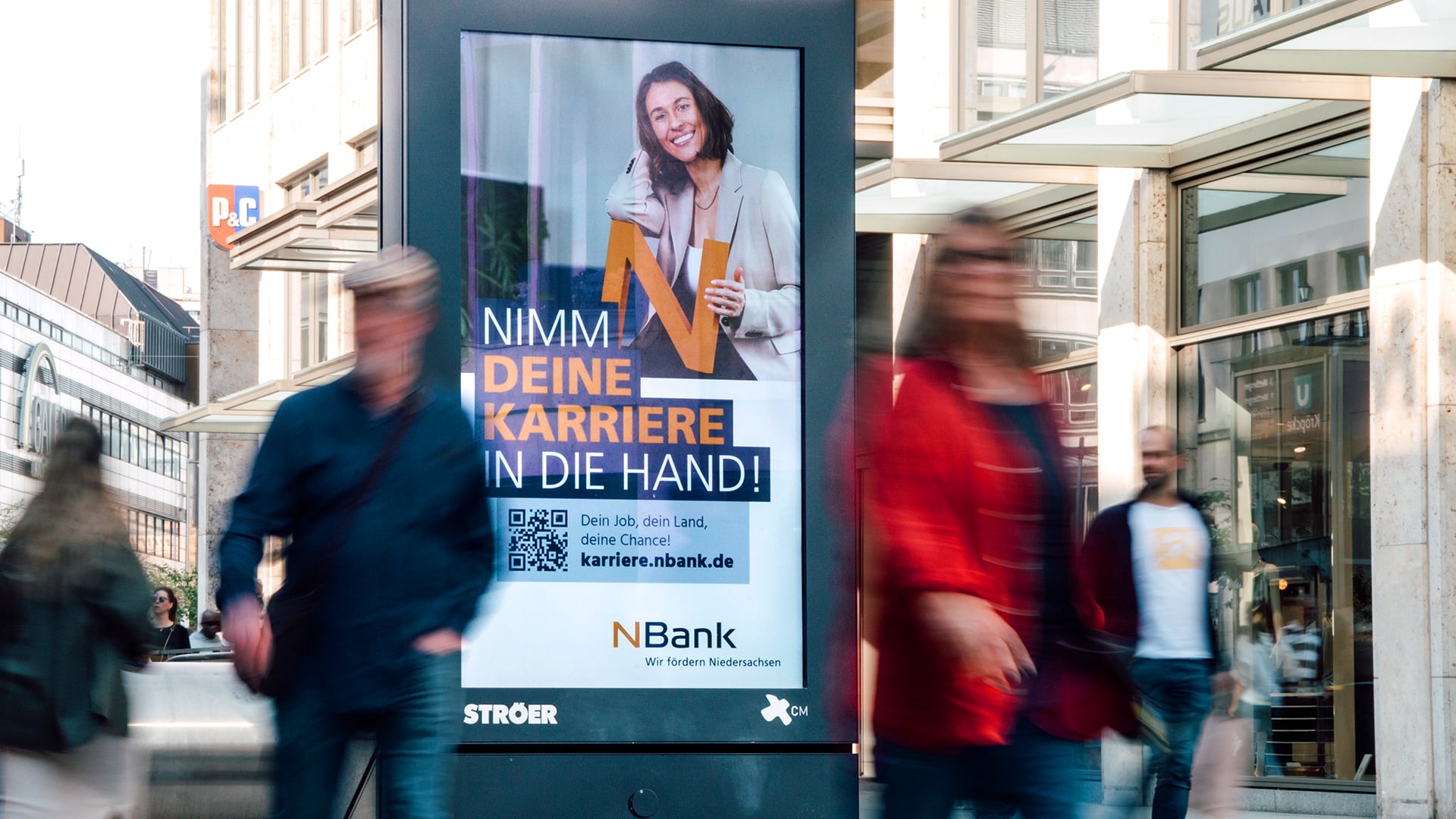 NBank Recruiting-Kampagne Citylight Poster