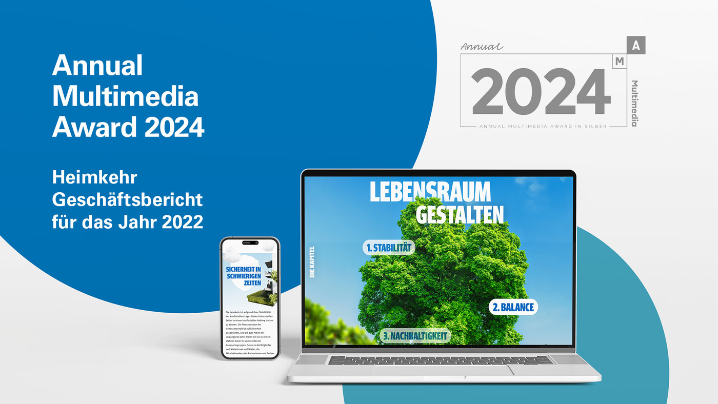 B&B. gewinnt Silber für den Heimkehr-Geschäftsbericht 2022