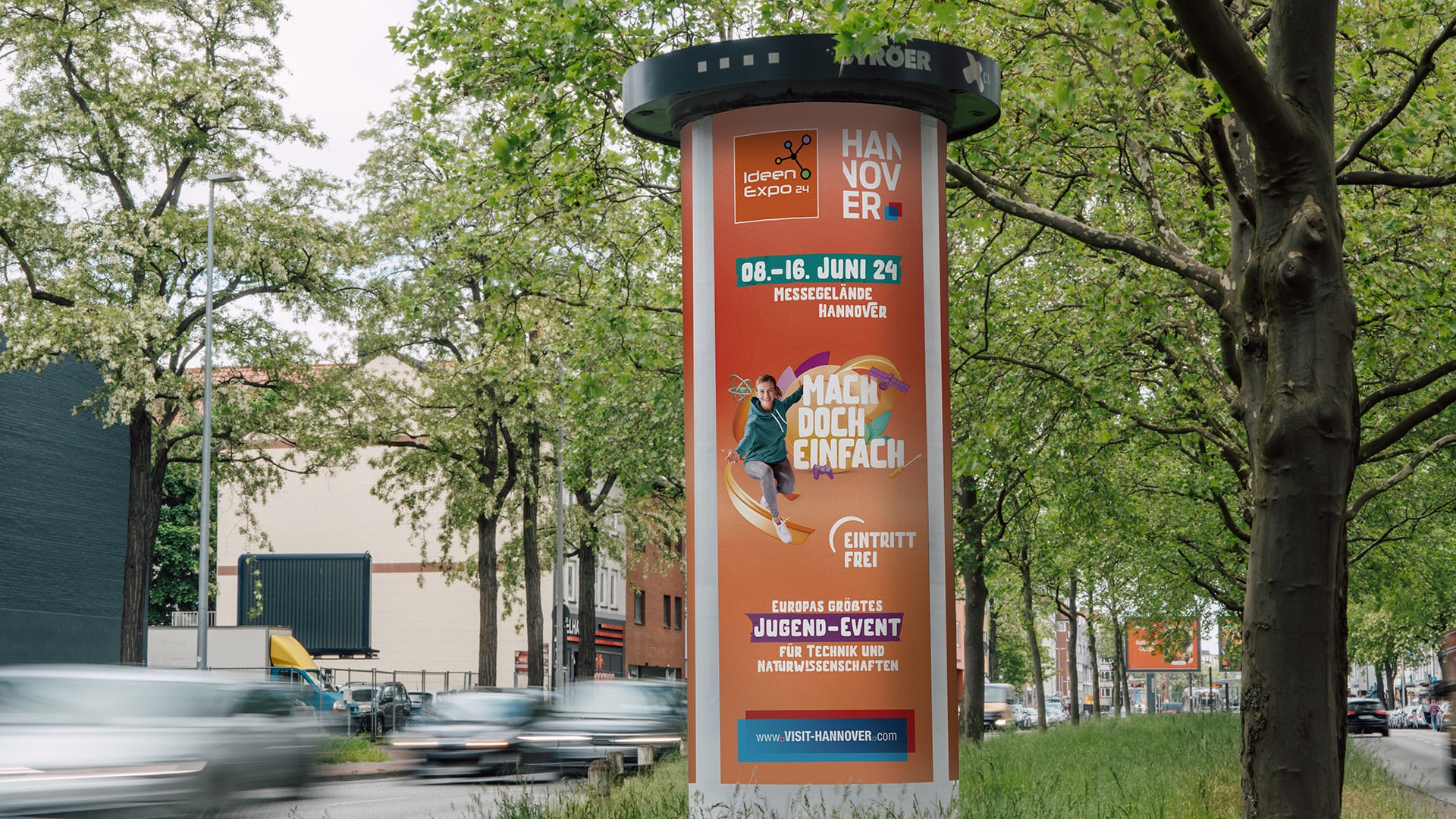 BundB_News_IdeenExpo24_OOH_8 IdeenExpo24 Kampagne Out-Of-Home Litfaßsäule