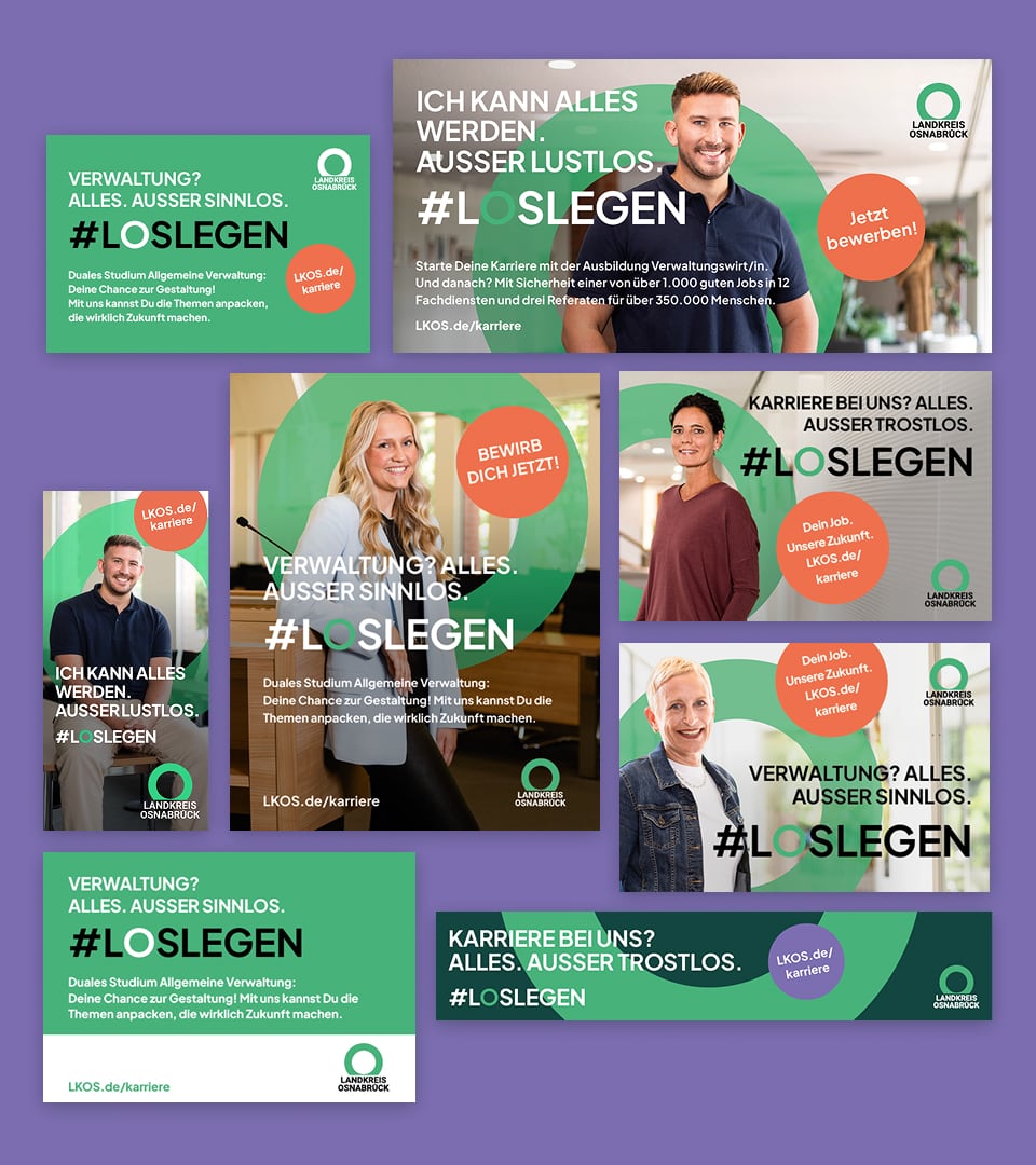 BundB_Referenz_LKOS_08_ads Anzeigenformate mit #LOSLEGEN-Kampagne des Landkreises Osnabrück – Employer Branding für Ausbildung und Karriere.