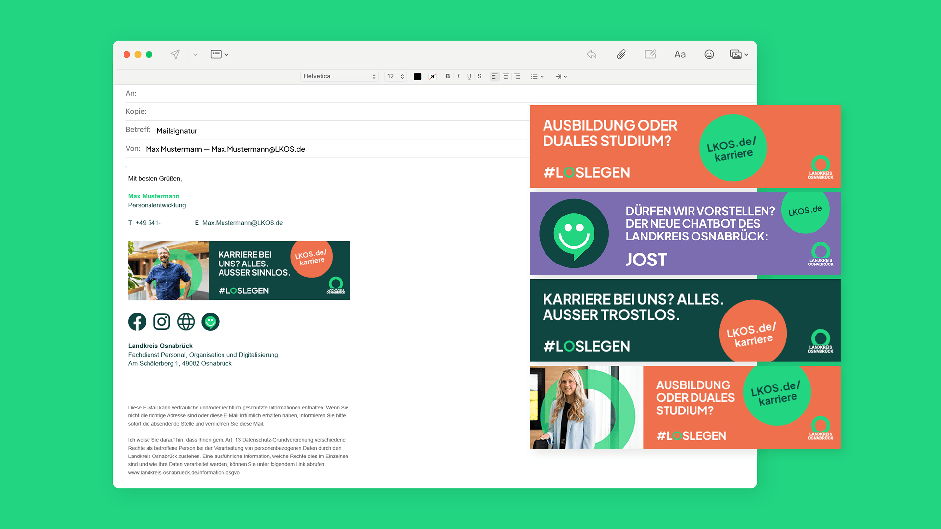 BundB_Referenz_LKOS_13_email-signaturen E-Mail-Signaturvorlagen und digitale Banner des Landkreises Osnabrück – crossmediales Branding für Kommunikation und Karriereportal.