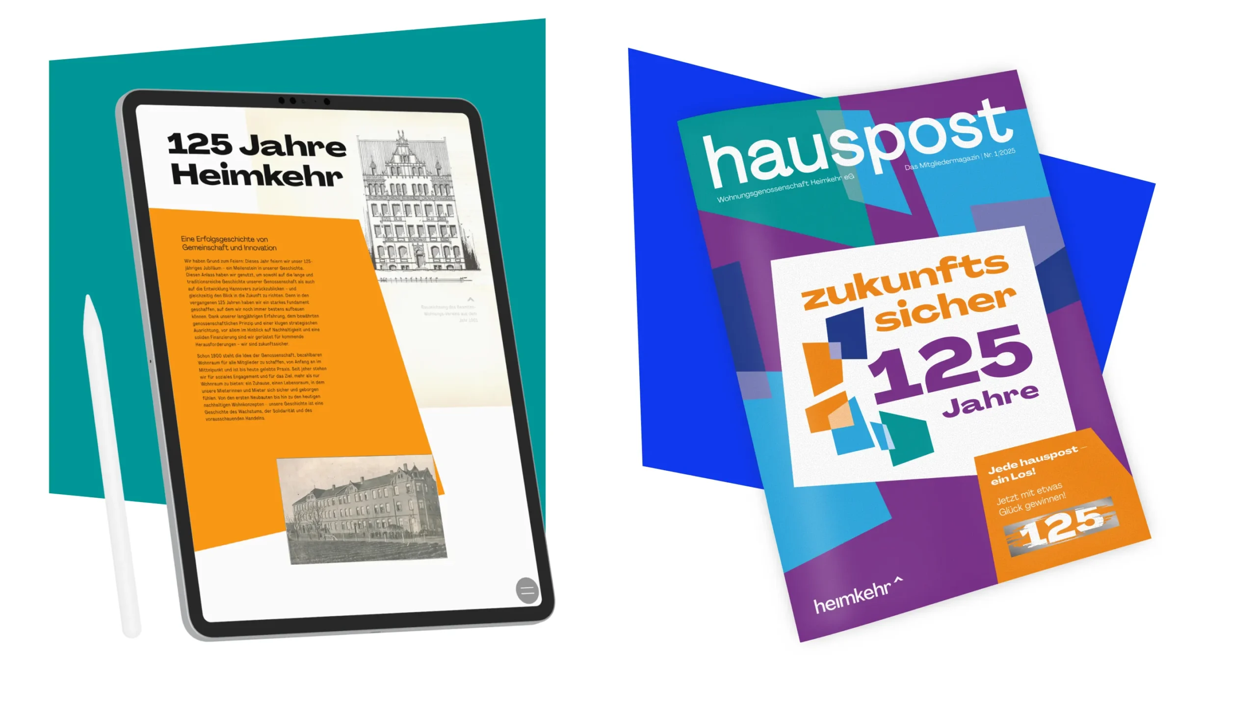 heim-jubi-hauspost Heimkehr 125 Jahre - Mitgliedermagazin hauspost